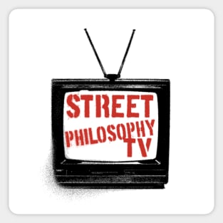 Street PhilosophyTV logo white background Sticker